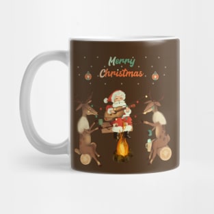 Christmas camp fire Mug